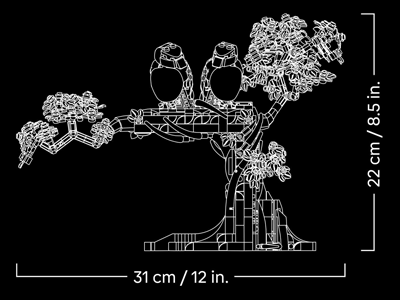 LEGO set 21365 Love Birds Dimensions