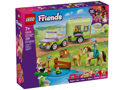 LEGO set 42695 Horse & Baby Foal Trailer Box Front