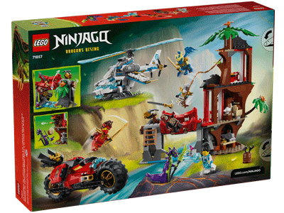 LEGO set 71857 Ninja Vehicle Tree House Battle Box Back