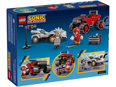 LEGO set 77118 Silver's Car vs. Knuckles' Monster Truck
LEGO Sonic the Hedgehog Box Back