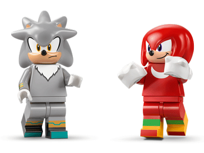 LEGO set 77118 Silver's Car vs. Knuckles' Monster Truck
LEGO Sonic the Hedgehog Minifigs