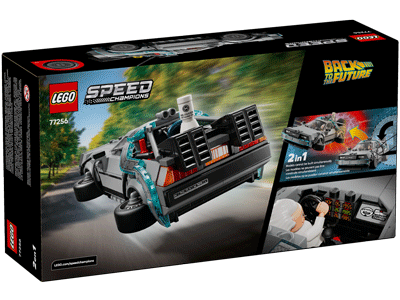 LEGO set 77256 Time Machine from Back to the Future Box Back