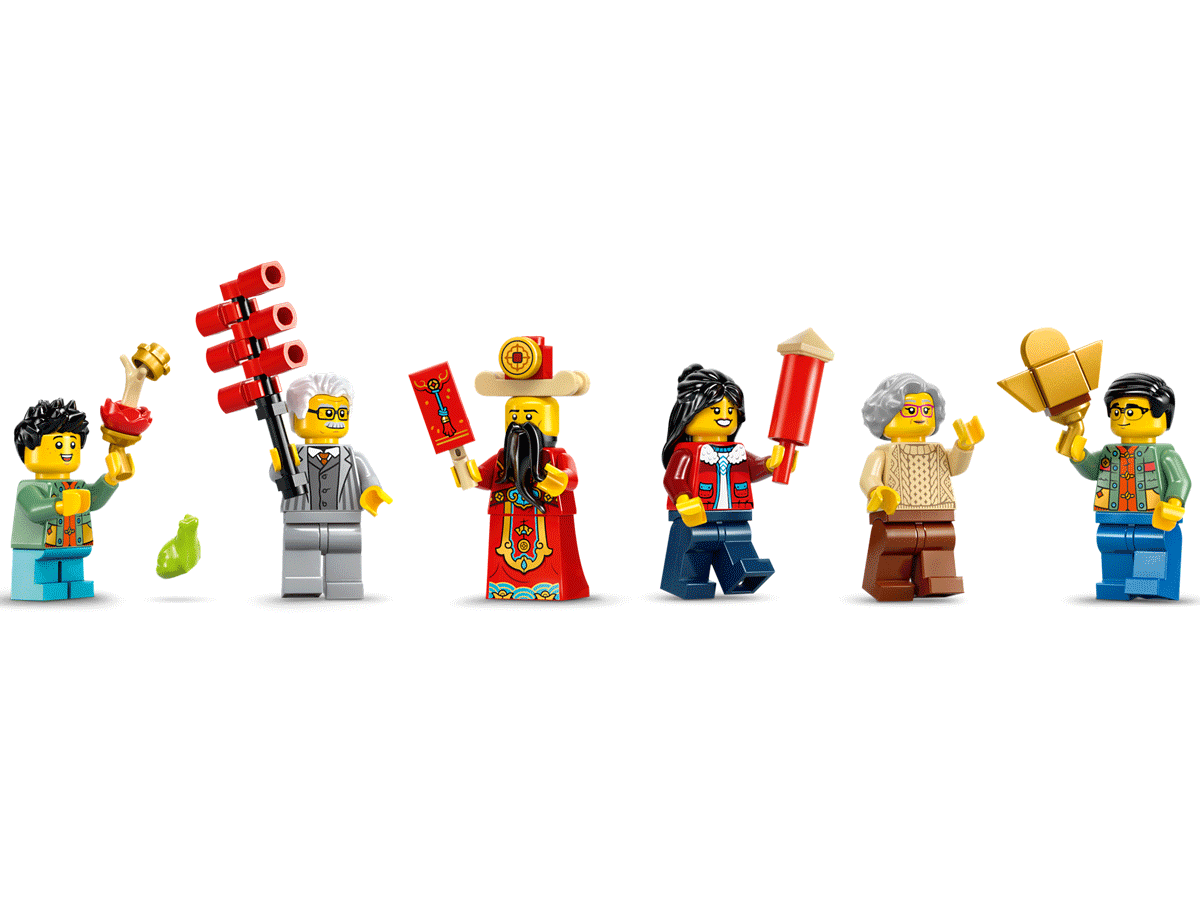 LEGO set 80118 Fortune Firecracker Minifigs