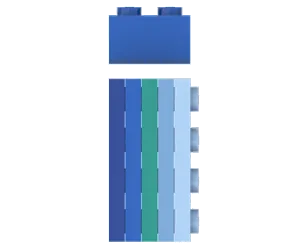 LEGO 5/2 Rule Displayed