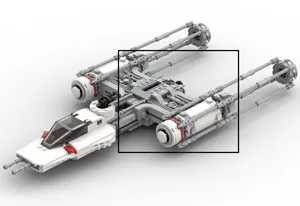 Star Wars Y-Wing MOC by scruffybrickherder