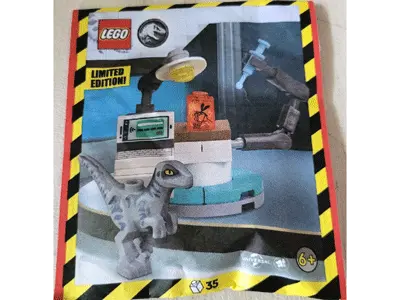 Velociraptor Baby with DNA Lab - Paper Bag
