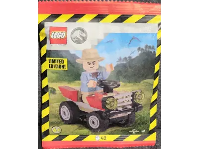 LEGO Alan Grant with Quad - Paper Bag set 122408