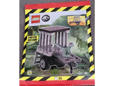 LEGO Raptor with Transport Cage - Paper Bag set 122502