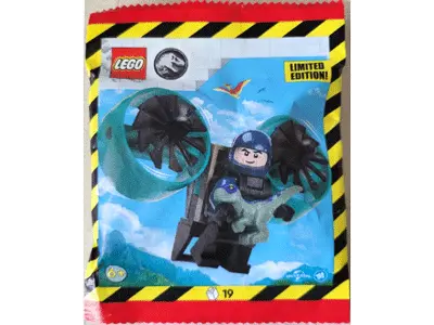 LEGO Ranger with Helipack and Baby Raptor - Paper Bag set 122505