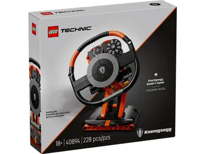 LEGO Koenigsegg Sadair's Spear Steering Wheel set 40894