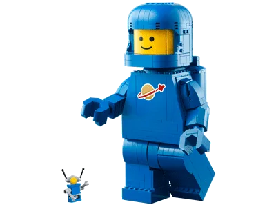 Up-Scaled Blue Astronaut Minifigure