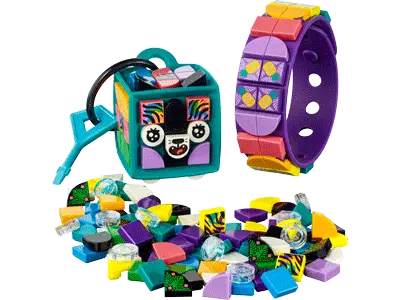 Neon Tiger Bracelet & Bag Tag