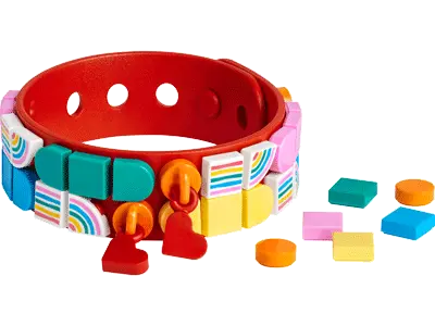 Rainbow Bracelet with Charms
