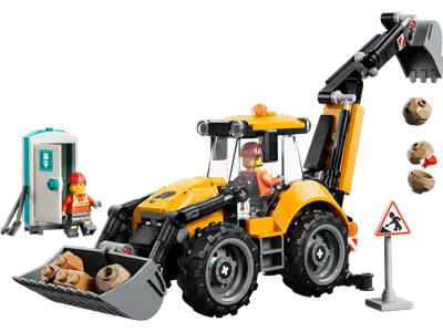 LEGO Yellow Backhoe Loader set 60480