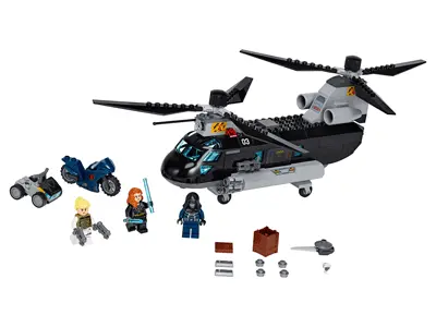 LEGO Black Widow's Helicopter Chase set 76162
