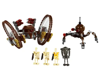 LEGO Hailfire Droid & Spider Droid set 7670