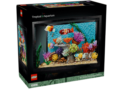 LEGO set 10366 Tropical Aquarium Box Back