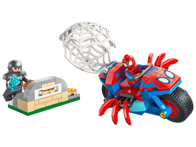 Spidey on his Motorcycle vs. Rhino