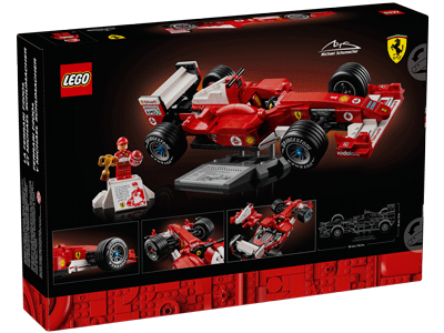 LEGO set 11375 Ferrari F2004 & Michael Schumacher Box Back