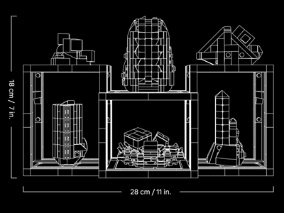 21362-5 LEGO set 21362 Mineral Collection Measurements