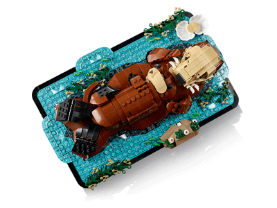 LEGO set 21366 Floating Sea Otters
