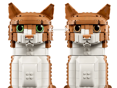 LEGO set 21376 Orange Cat