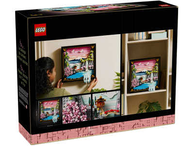 LEGO set 31218 Japanese Cherry Blossom Landscape Box Back