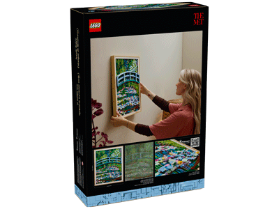LEGO set 31220 Claude Monet – Bridge over a Pond of Water Lilies Box Back