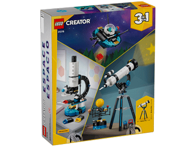 LEGO set 31378 Space Exploration Telescope Box Back