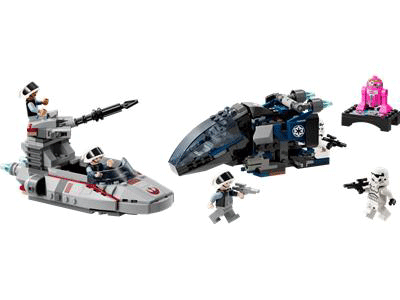Imperial Dropship vs. Rebel Scout Speeder