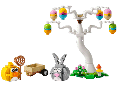 Easter Bunny and Chick Egg Hunt