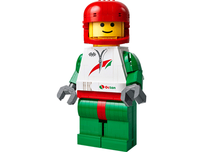 Up-Scaled Racing Driver Minifigure