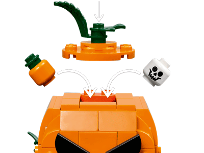 LEGO set 40822 Jack-O'-Lantern Pickup Truck