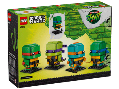 LEGO set 40878 Teenage Mutant Ninja Turtles Figures Box Back