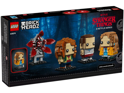 LEGO set 40879 Eleven, Max, Demogorgon and Holly Figures Box Back