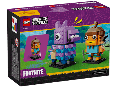 LEGO set 40881 Supply Llama & Fishstick Figures Box Back