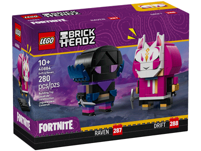 40884-box-front LEGO set 40884 Drift & Raven Figures Box Back