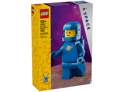 LEGO set 40921 Up-Scaled Blue Astronaut Minifigure Box Front