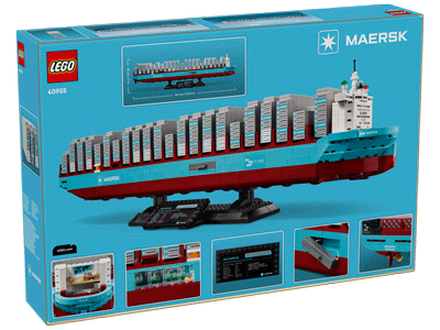 LEGO set 40955 Maersk Dual-Fuel Container Vessel Box Back
