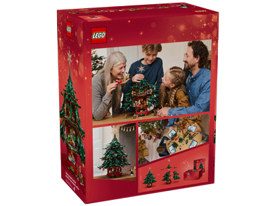 41843-box-back LEGO set 41843 Family Christmas Tree Decoration Box Back