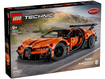 LEGO set 42222 Bugatti Chiron Pur Sport Hypercar Box Front