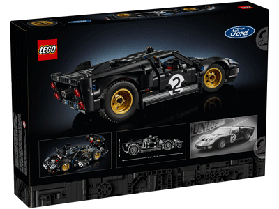 LEGO set 42223 1966 Ford GT40 MKII Race Car Box Back