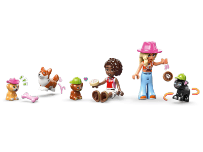 LEGO set 42677 Dog Treats Bakery Minidolls