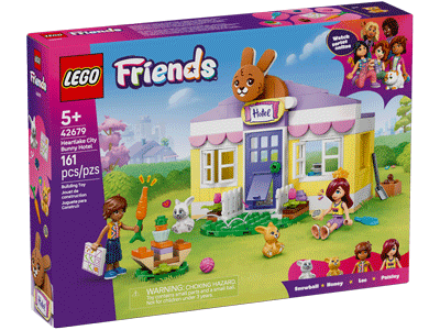 LEGO set 42679 Heartlake City Bunny Hotel Box Front