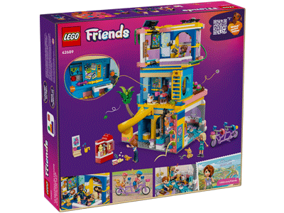 LEGO set 42689 Heartlake City Friends Club House Box Back