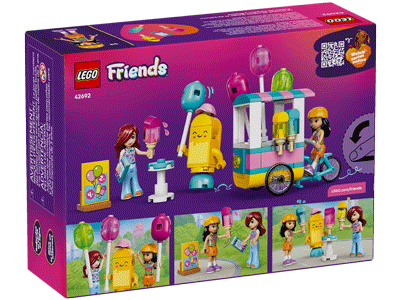 LEGO set 42692 Ice Cream & Balloon Stand Box Back