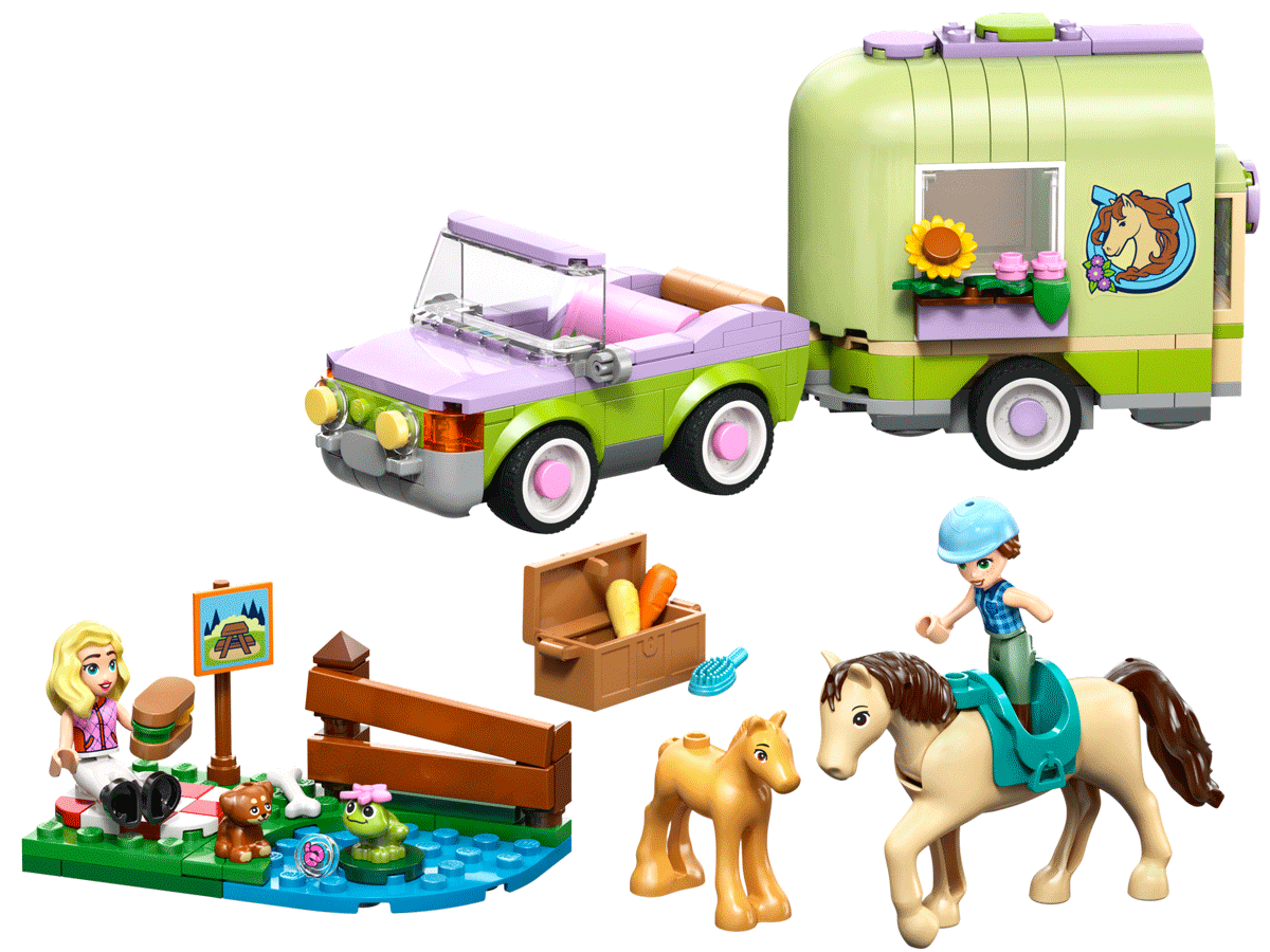 42695 Horse & Baby Foal Trailer