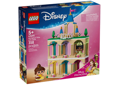 LEGO set 43291 Mini Belle & Tiana with Castle Box Front