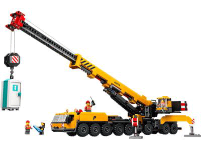 Yellow Mobile Construction Crane