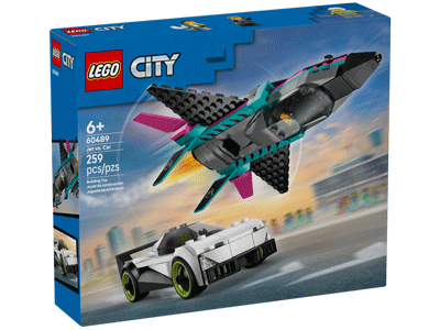 LEGO set 60489 Jet vs. Car Box Front